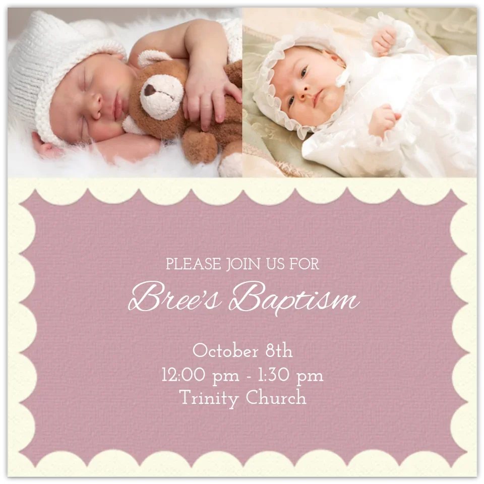 Baby Photo card image