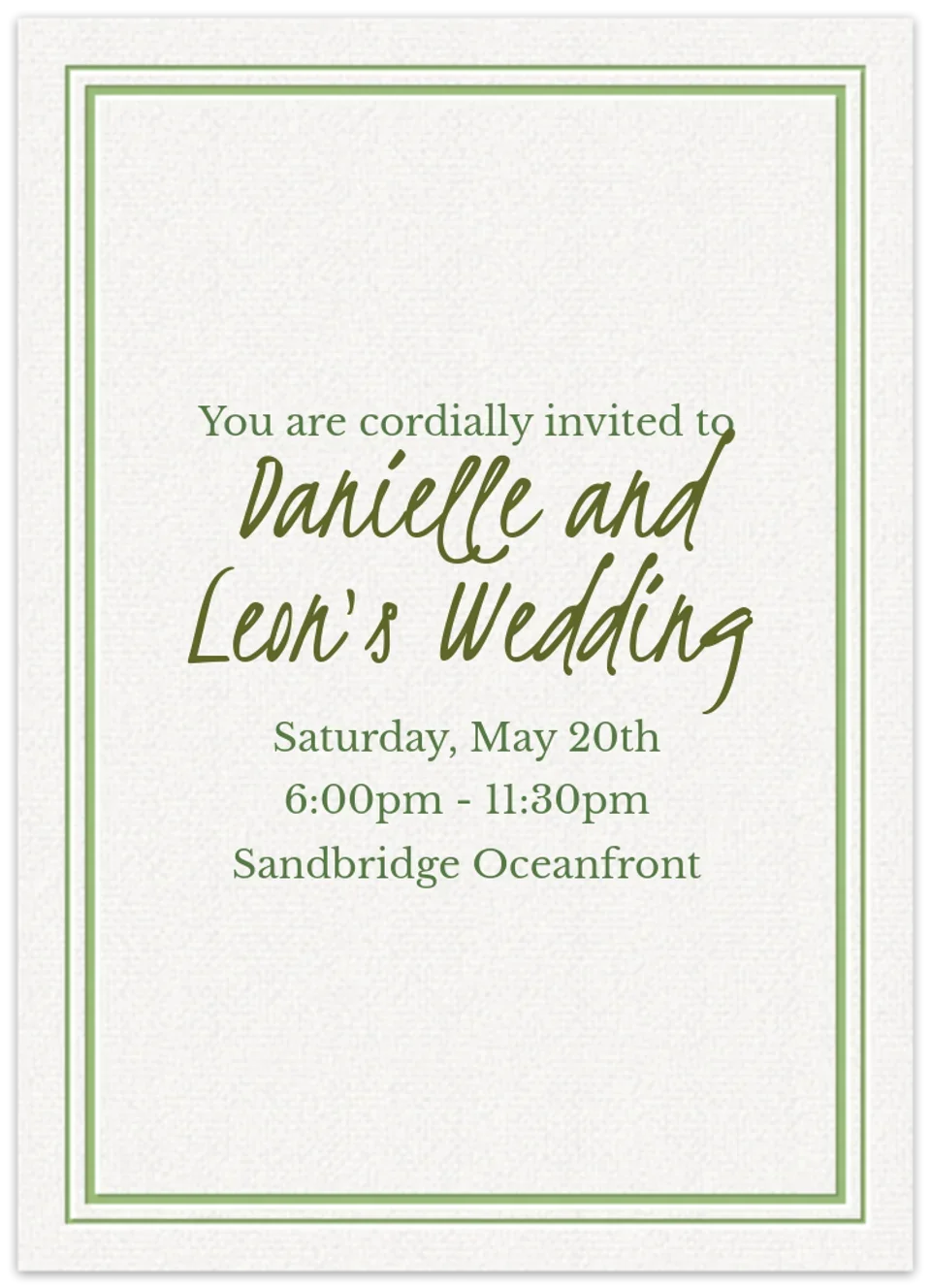 Wedding Border card image