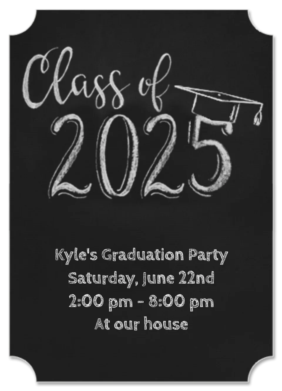 Grad Chalkboard card image