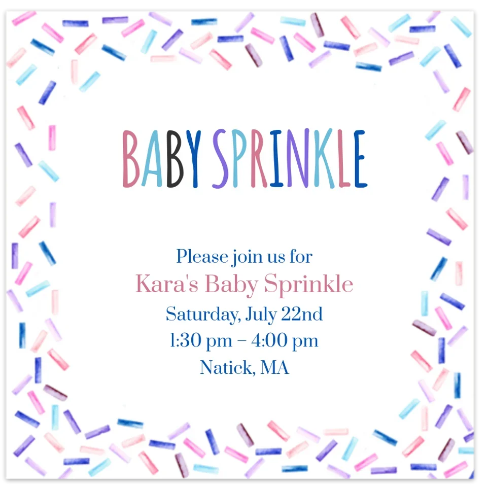 Baby Sprinkle card image