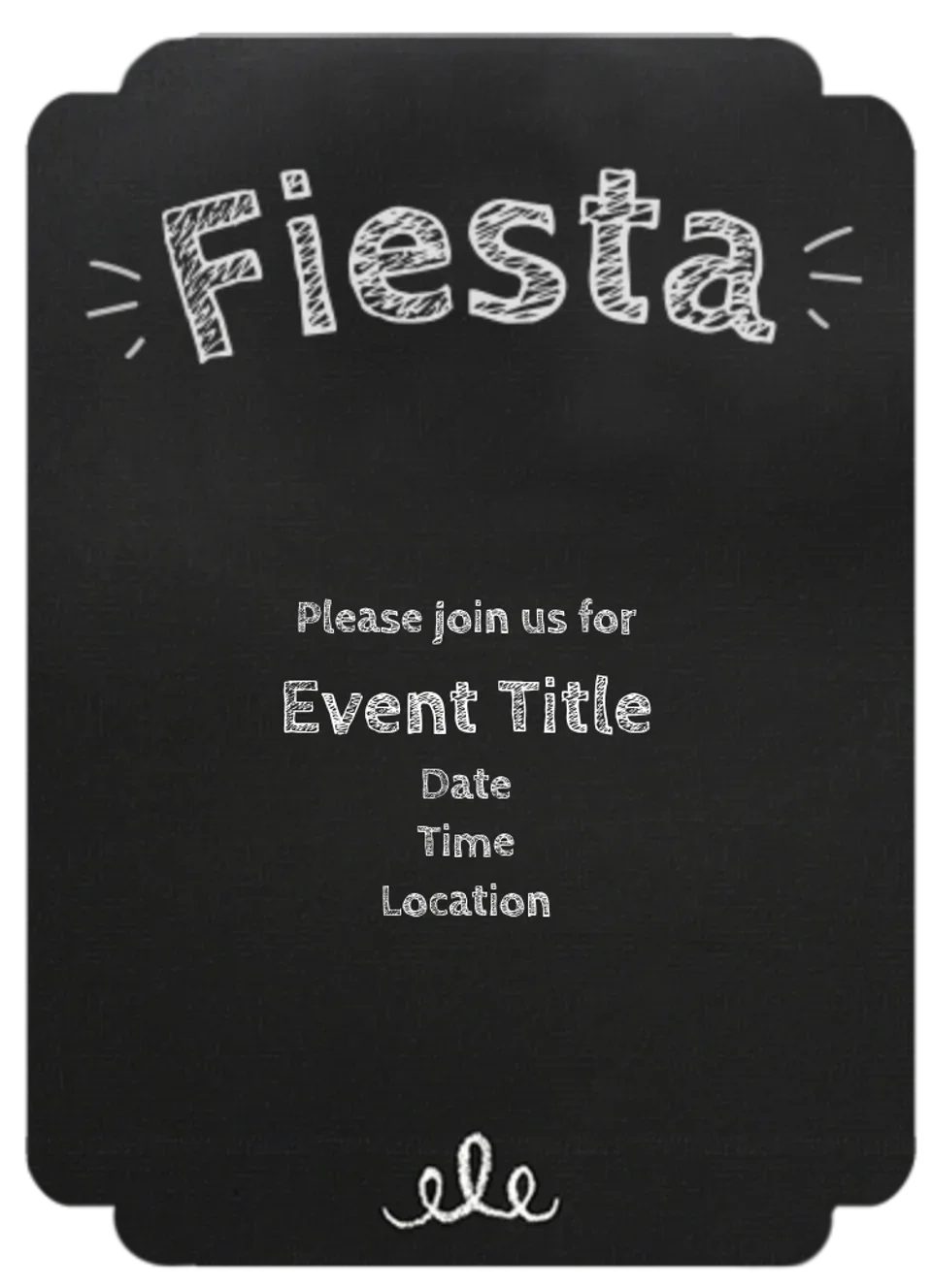 Fiesta Chalkboard card image