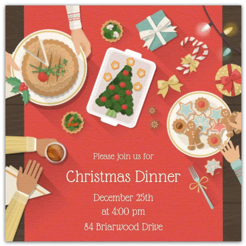 Christmas Dinner Table card image
