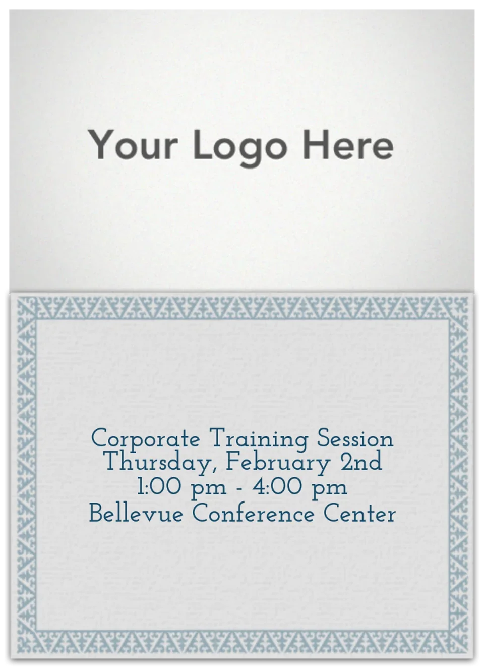 Blue and Gray Photo card image