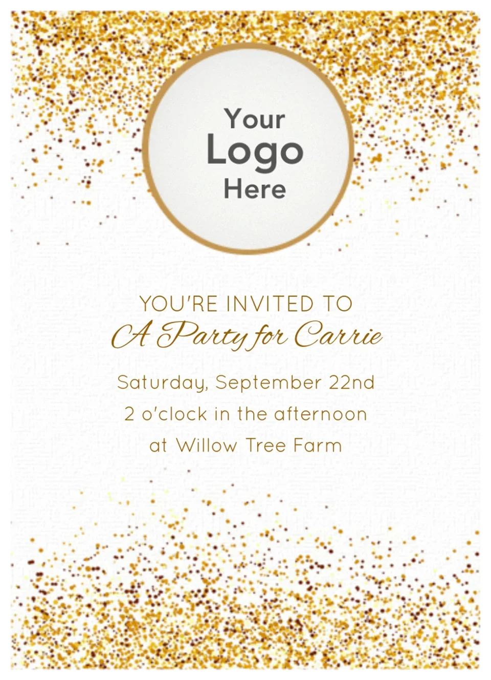 Golden Day Photo card image