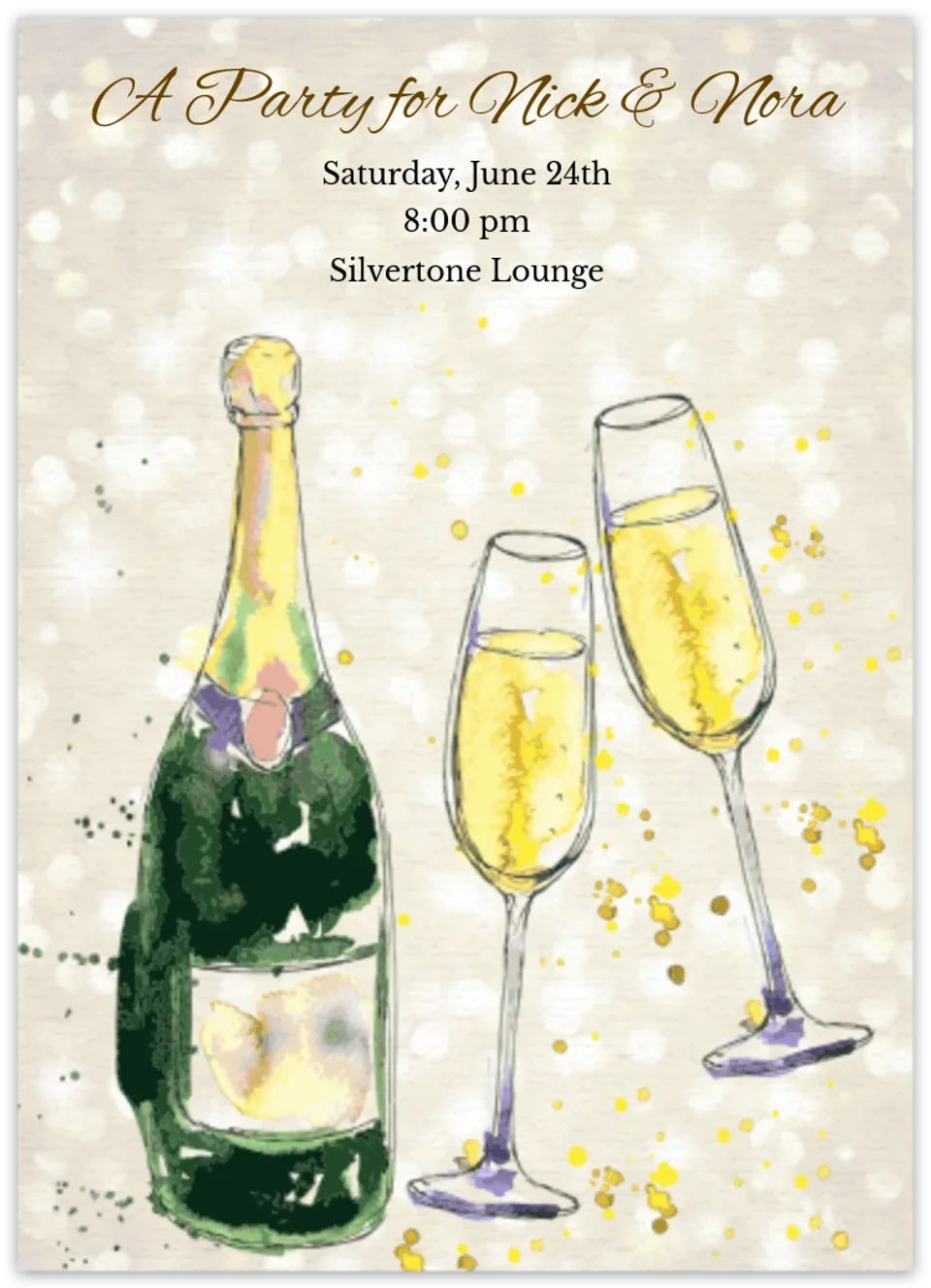 Champagne Toast card image