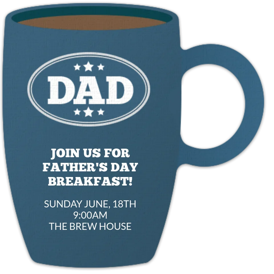 Father's Day Breakfast card image