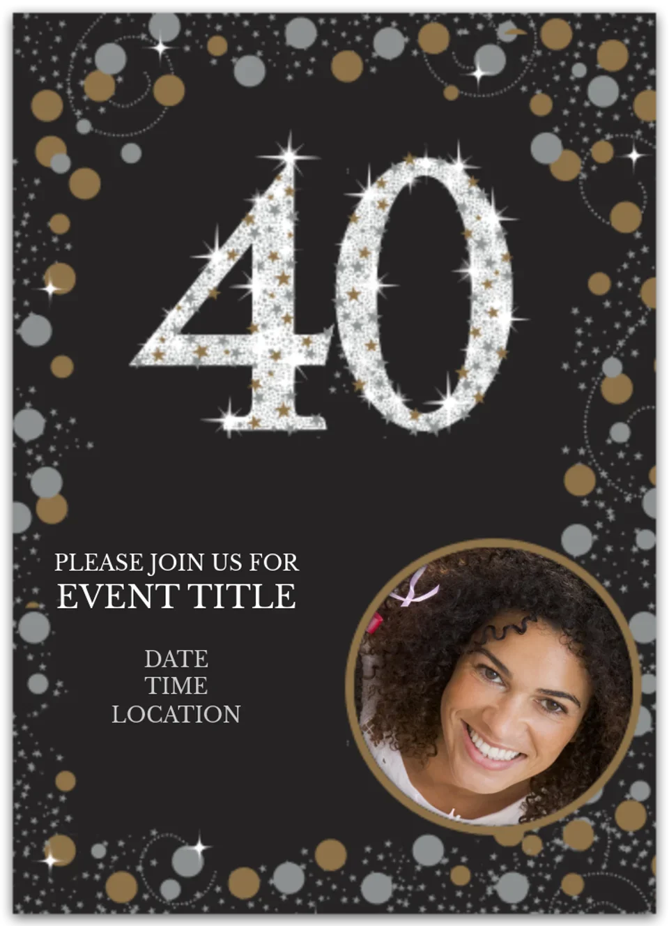 Sparkling Celebration 40 Photo card image