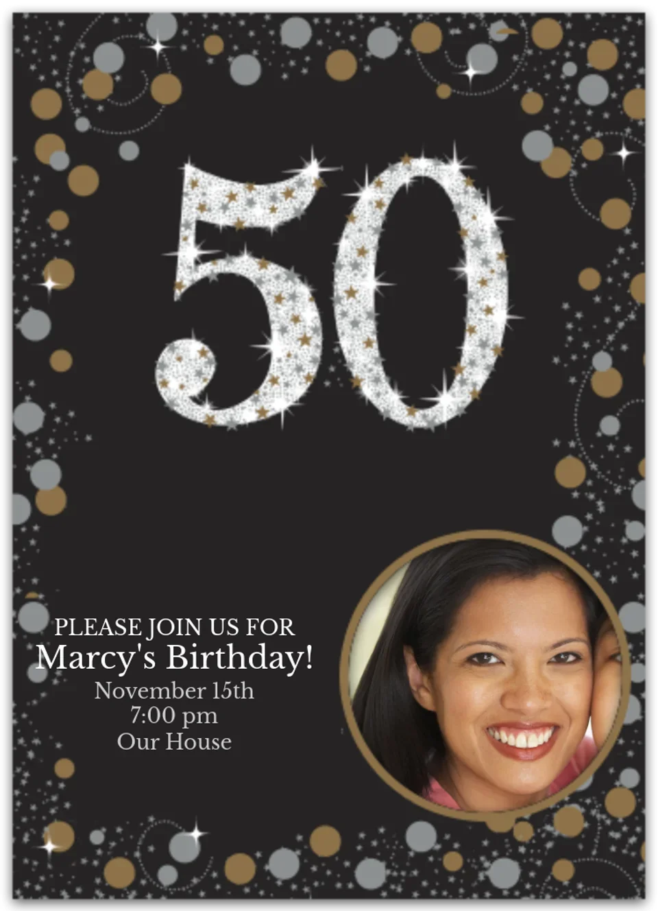 Sparkling Celebration 50 Photo card image