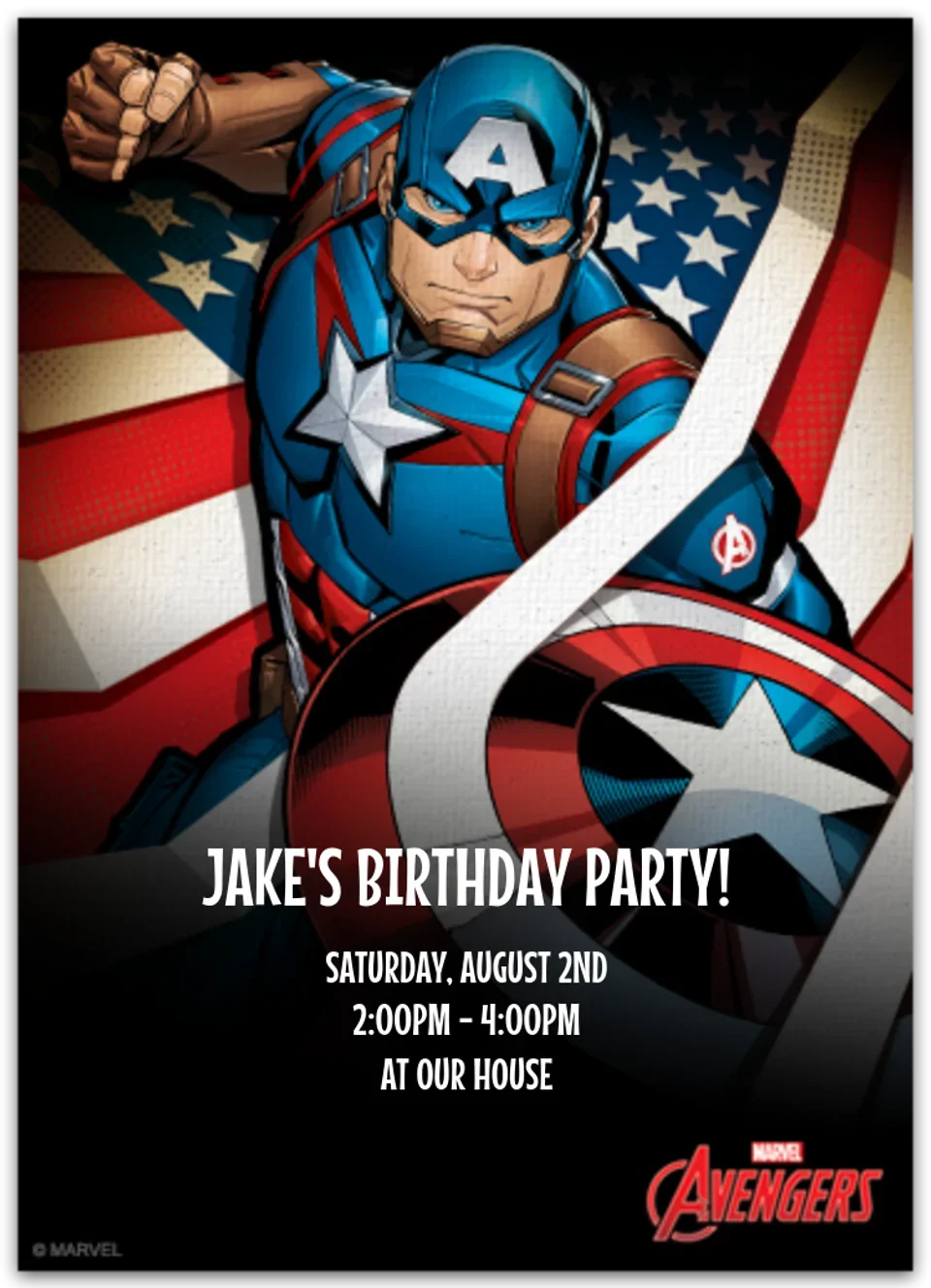 Avengers Captain America card image