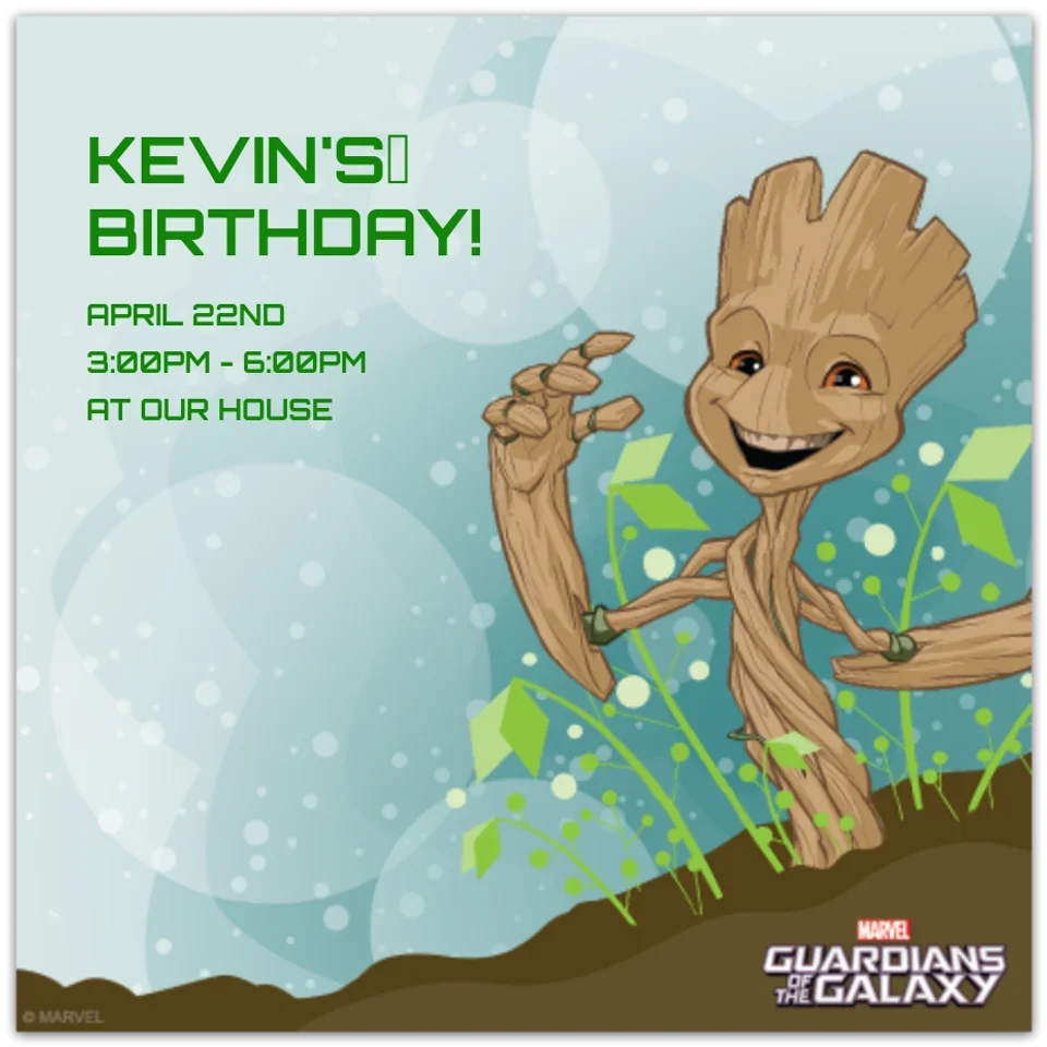 GOTG Baby Groot card image