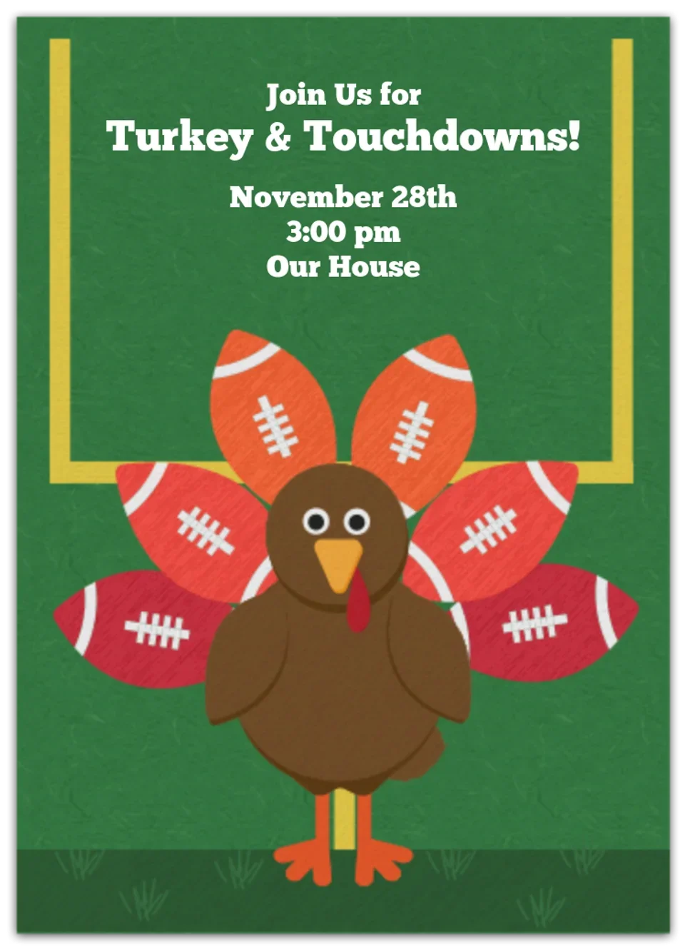 Turkey Day Football card image