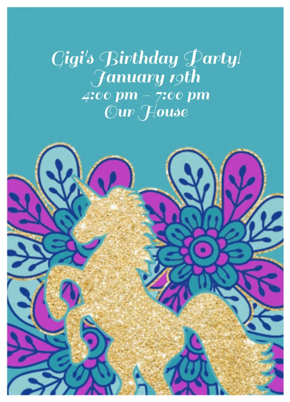 Gold Unicorn card image