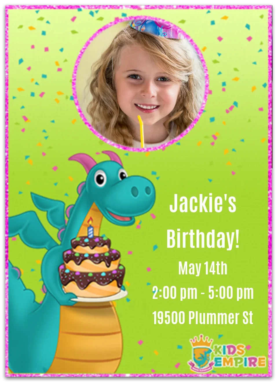 Kids Empire | Girl Birhday card image
