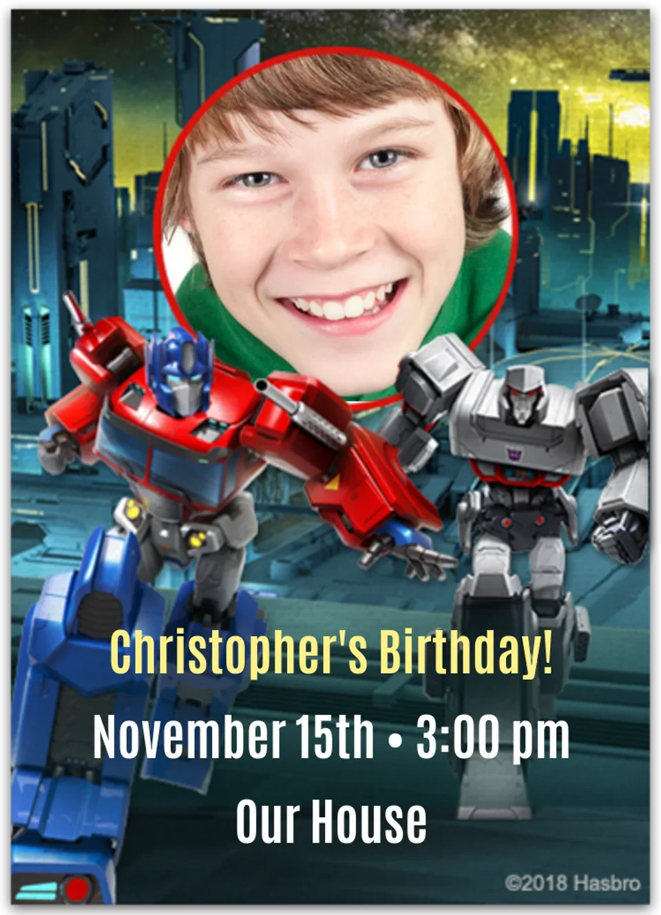 Optimus Prime vs Megatron card image