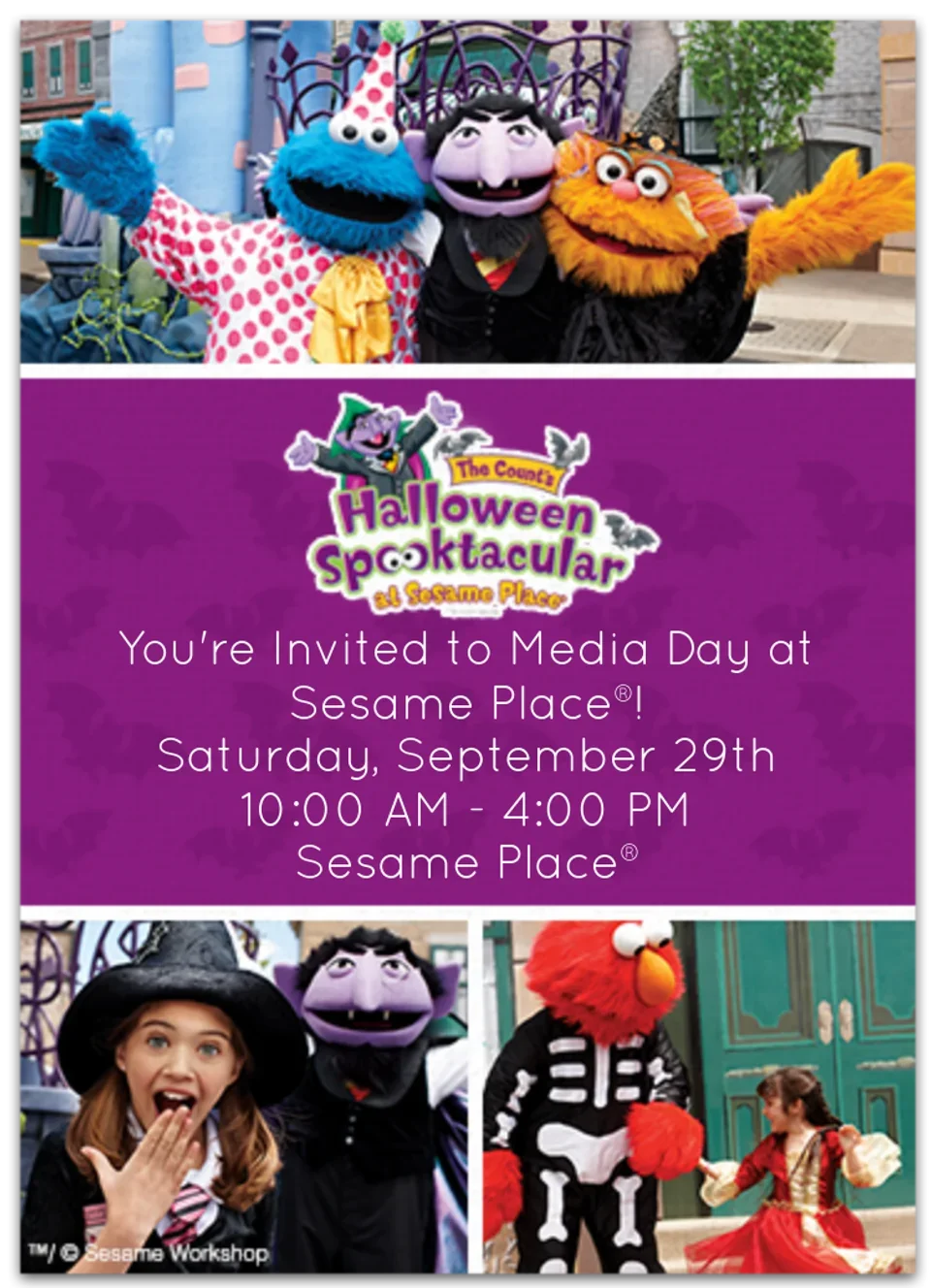 Sesame Place Media Day card image