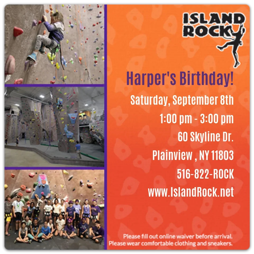 Island Rock | Adventure Birthday  card image