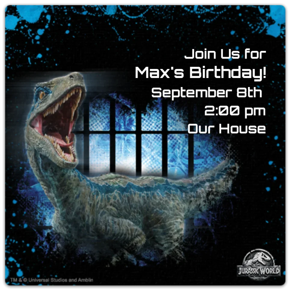 Jurassic World | Blue card image