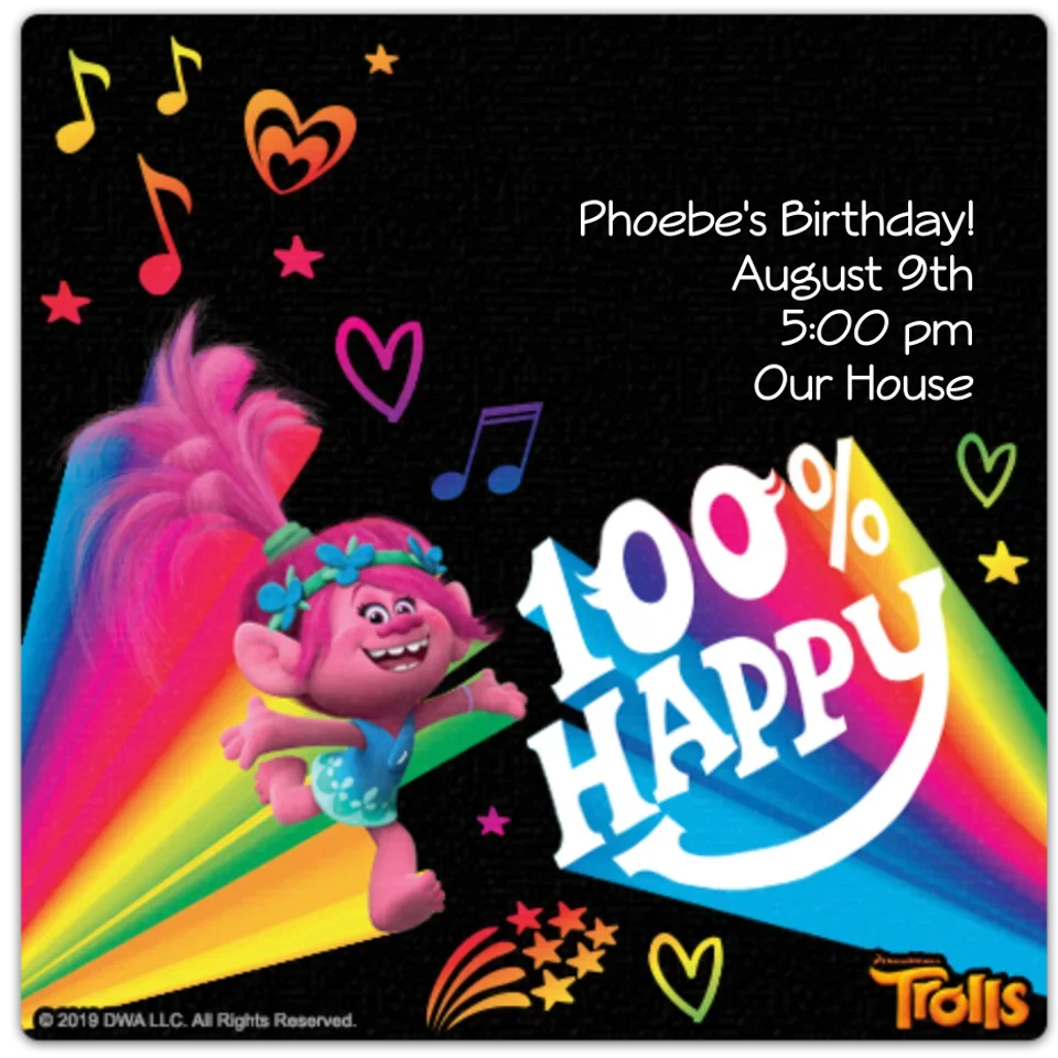 Trolls | 100% Happy card image