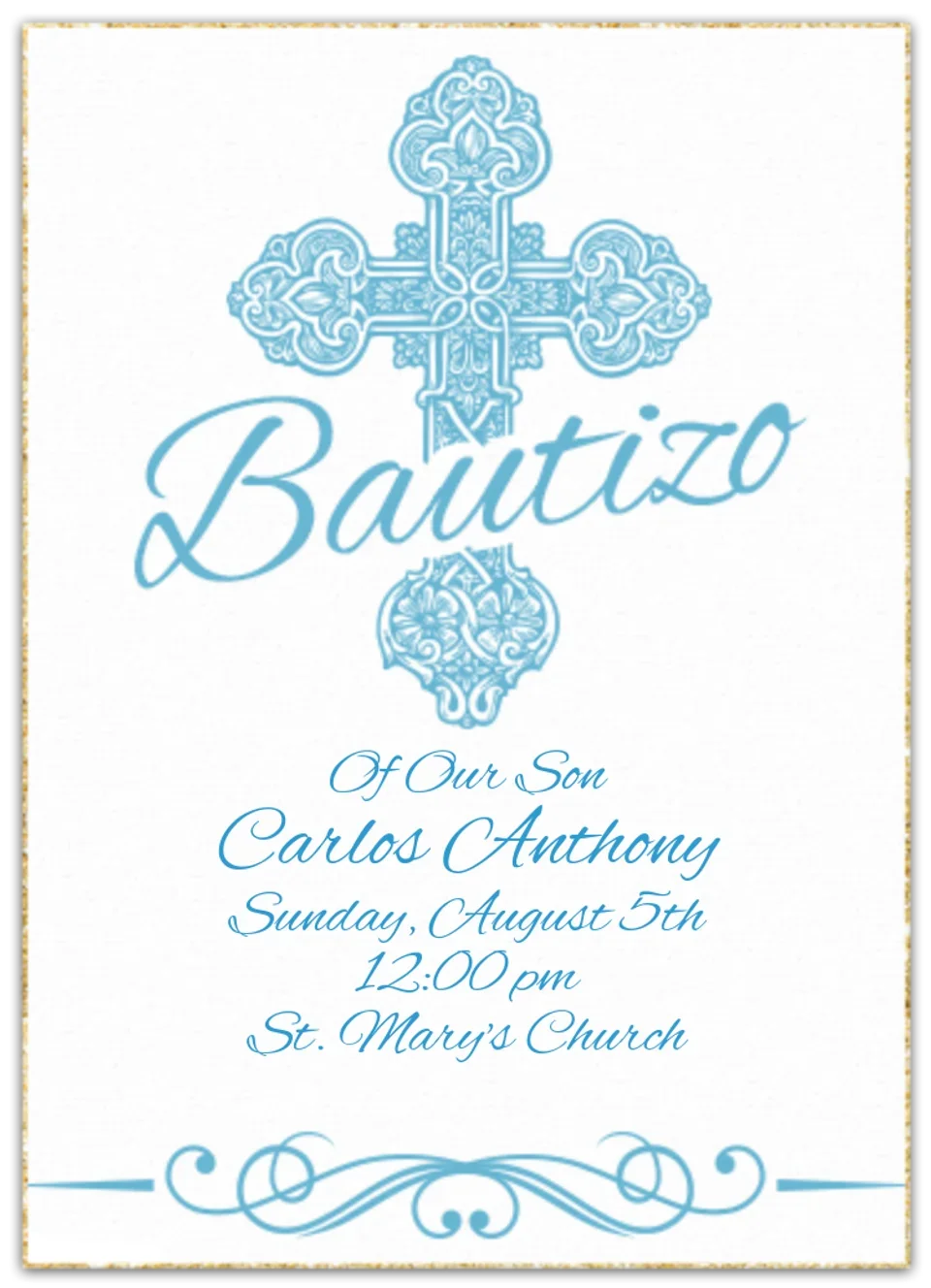 Bautizo card image
