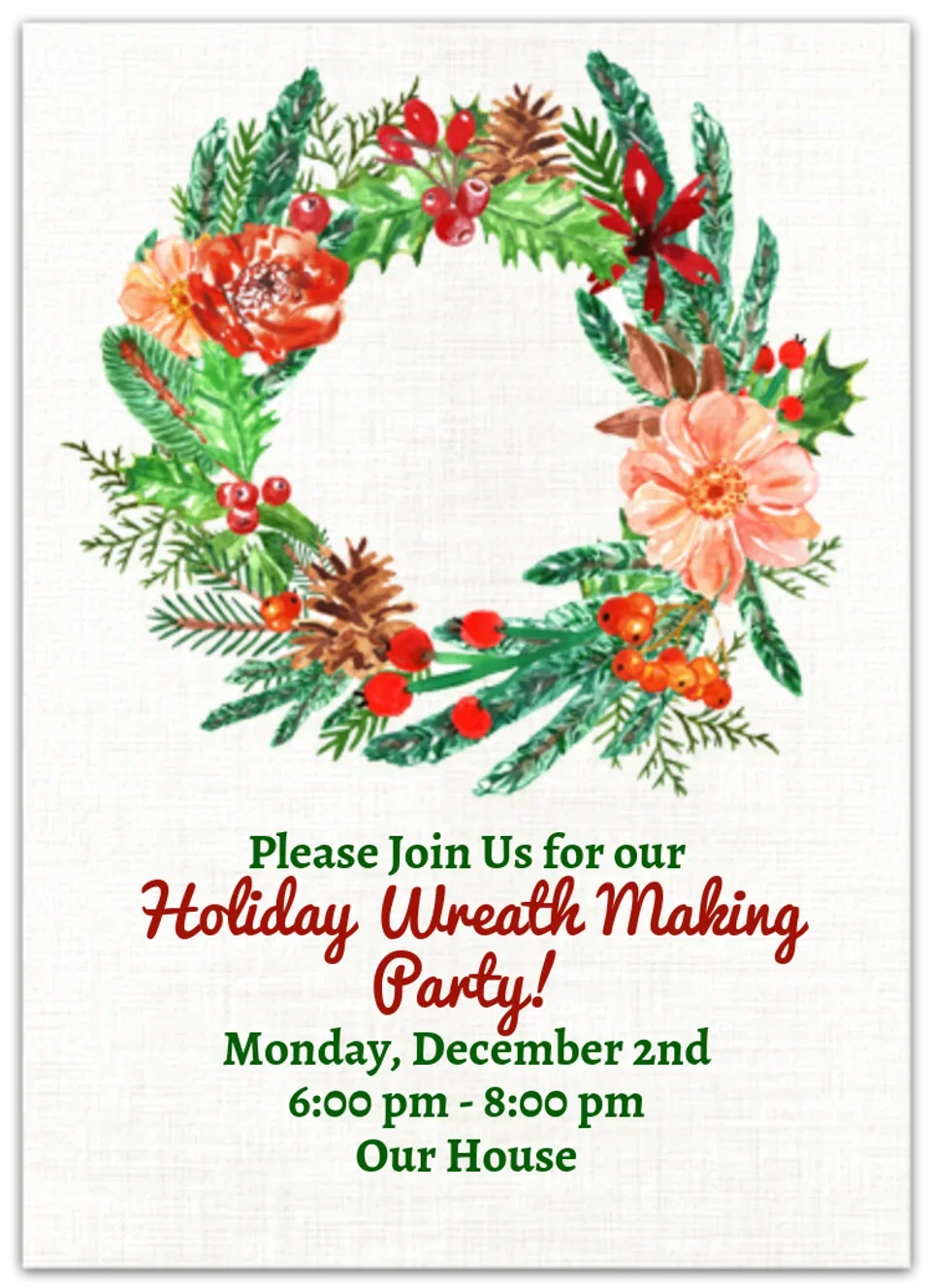 Dec 2 | Make a Wreath card image