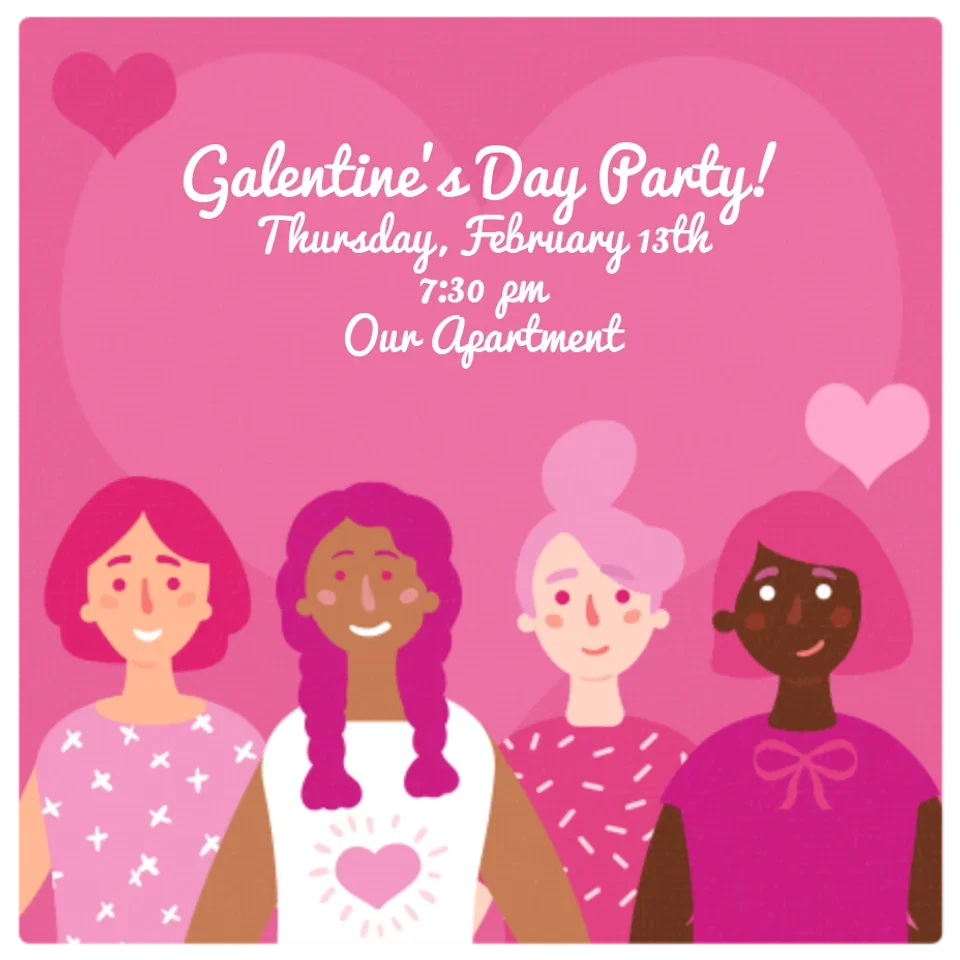 Galentine's Day Girlfriends card image