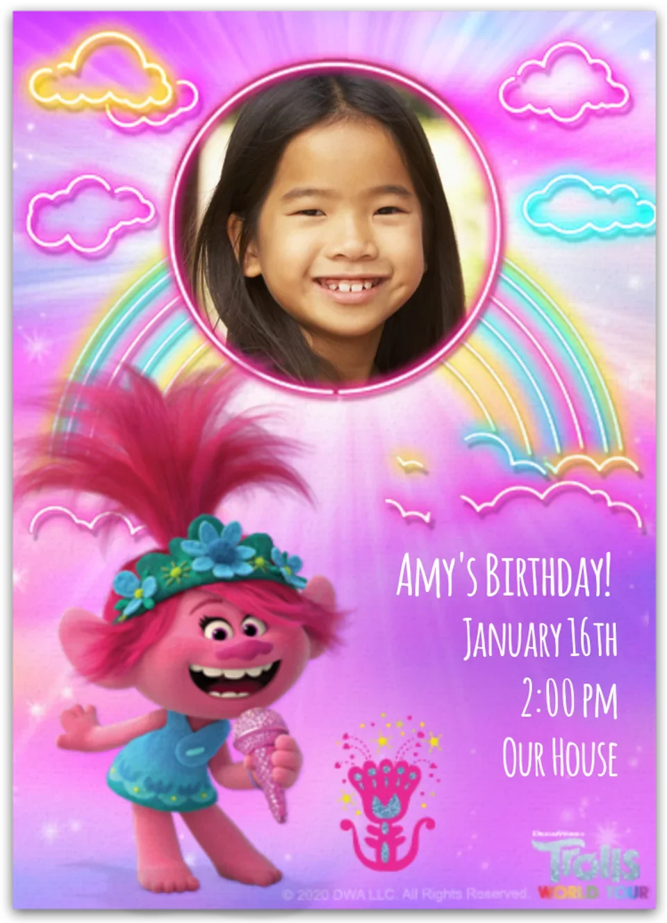 Trolls 2 World Tour | Poppy Photo card image