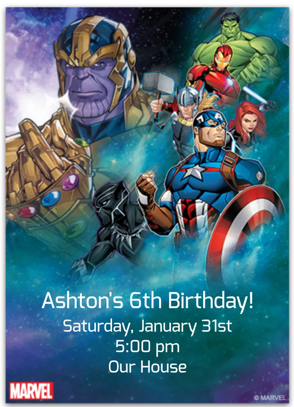 Avengers vs. Thanos card image