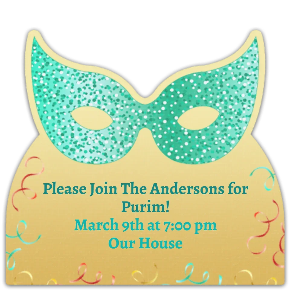 Purim Mask card image