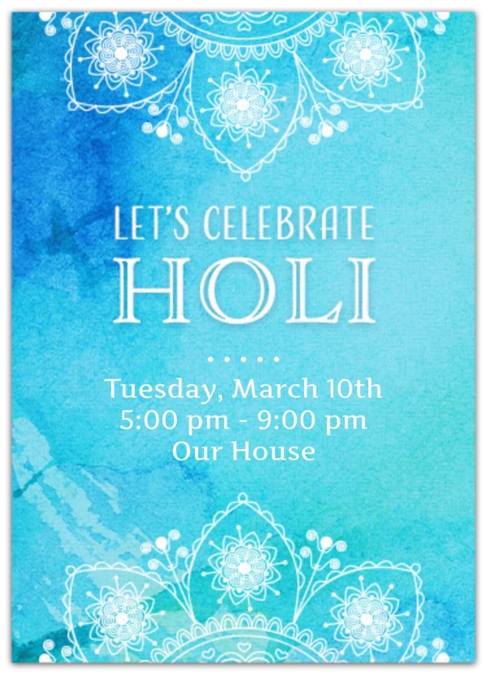 Holi Celebration card image