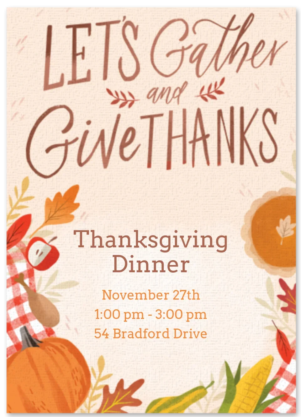 Gather & Give Thanks card image