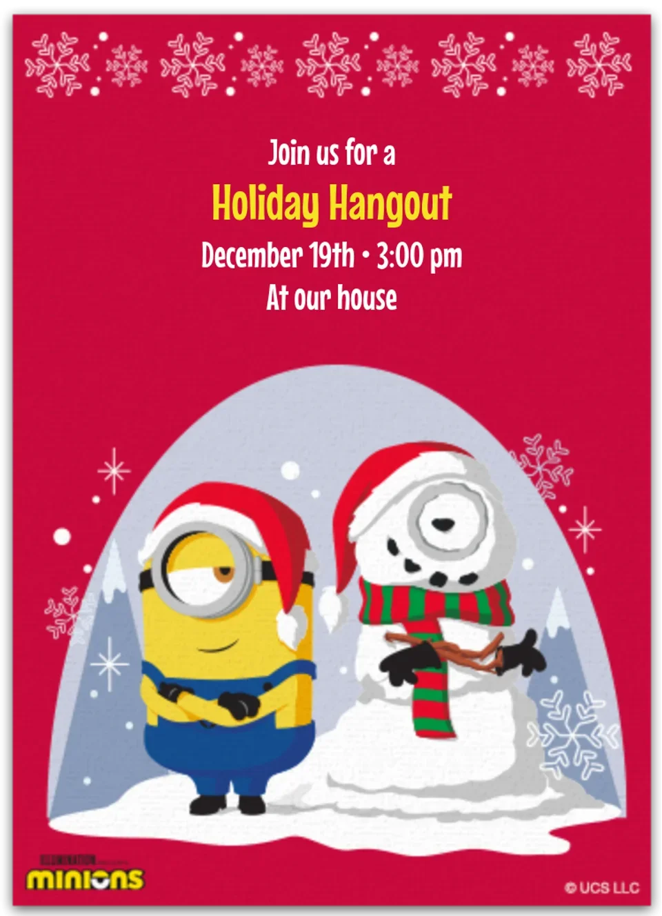 Minions | Holiday card image