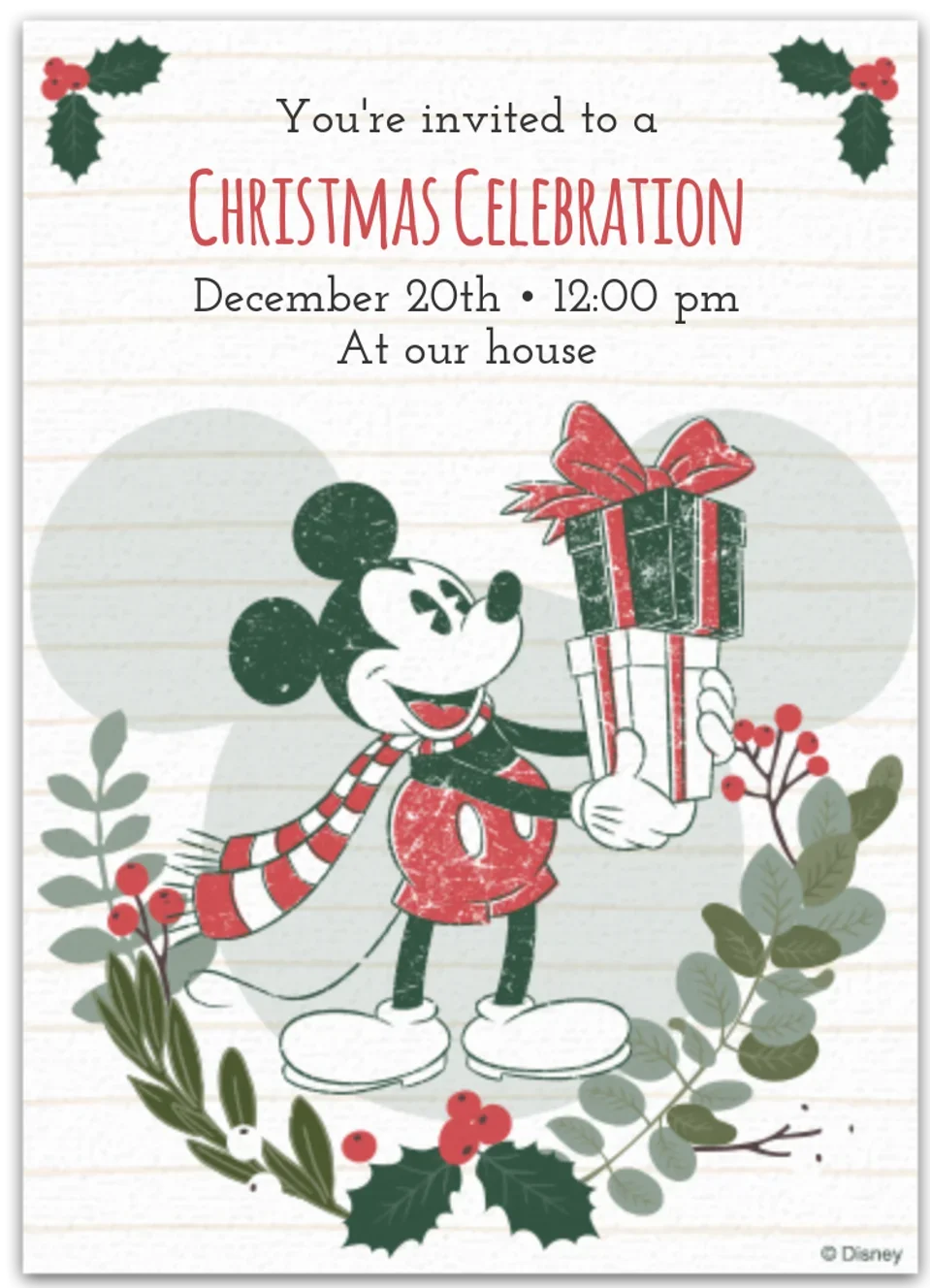 Mickey Mouse Christmas Gifts card image