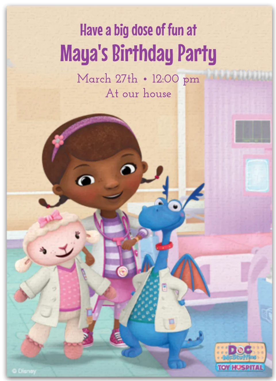 Doc McStuffins card image