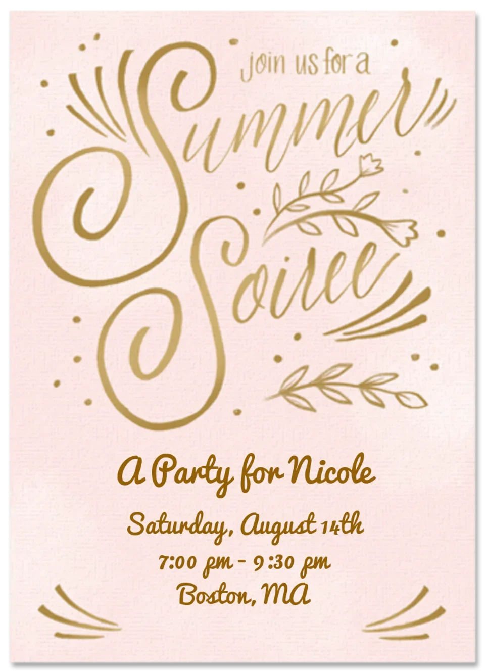 Summer Soirée card image