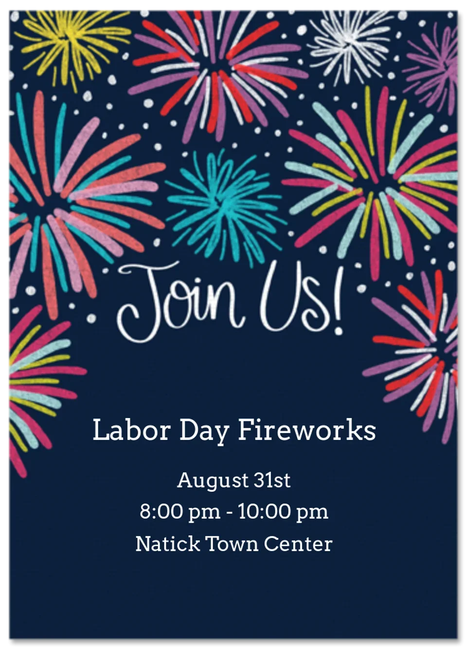 Festive Fireworks card image