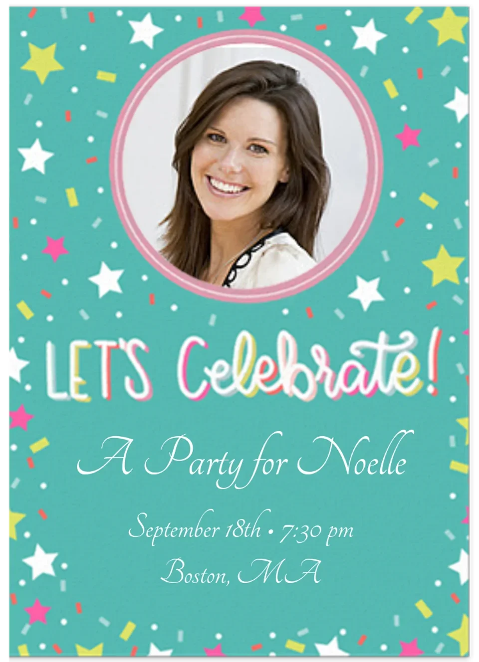 Let's Celebrate Photo card image