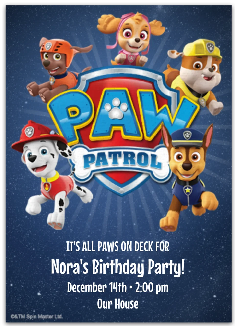 PAW Patrol All Paws on Deck card image