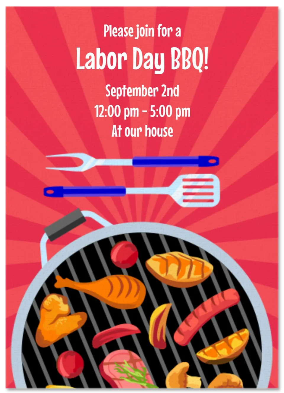 Labor Day Cookout card image