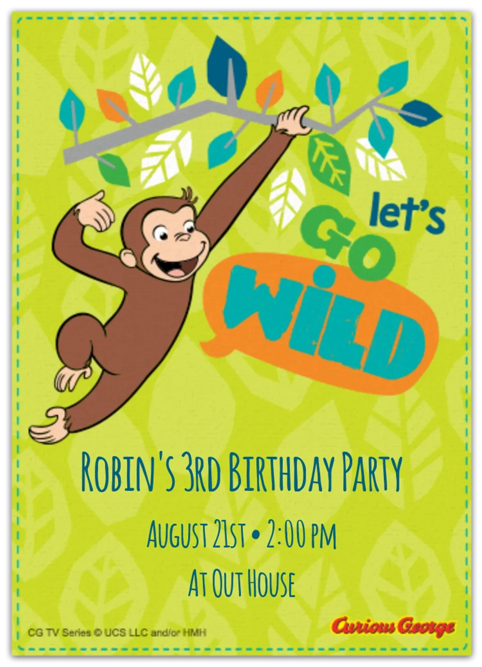 Curious George | Go Wild card image