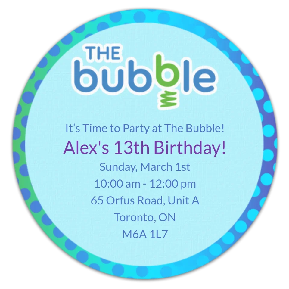 The Bubble | Teen Birthday card image