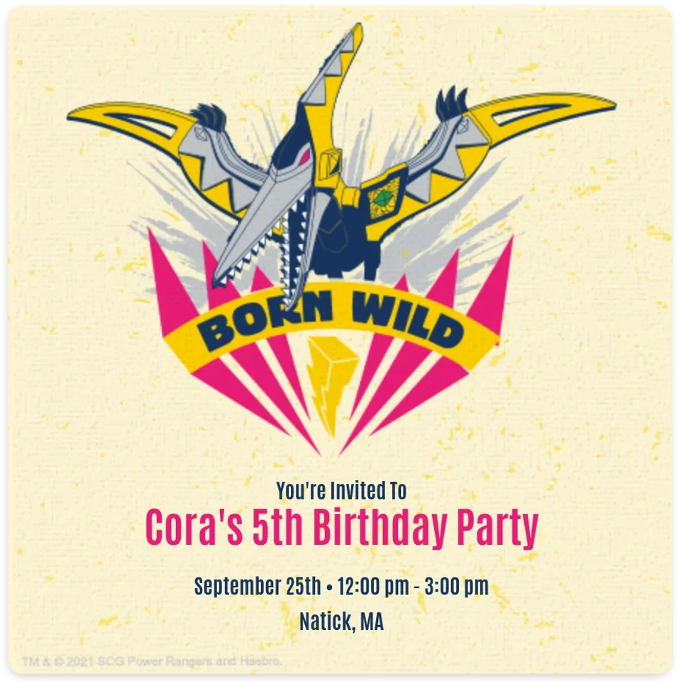 Power Rangers | Dino Fury Born Wild card image