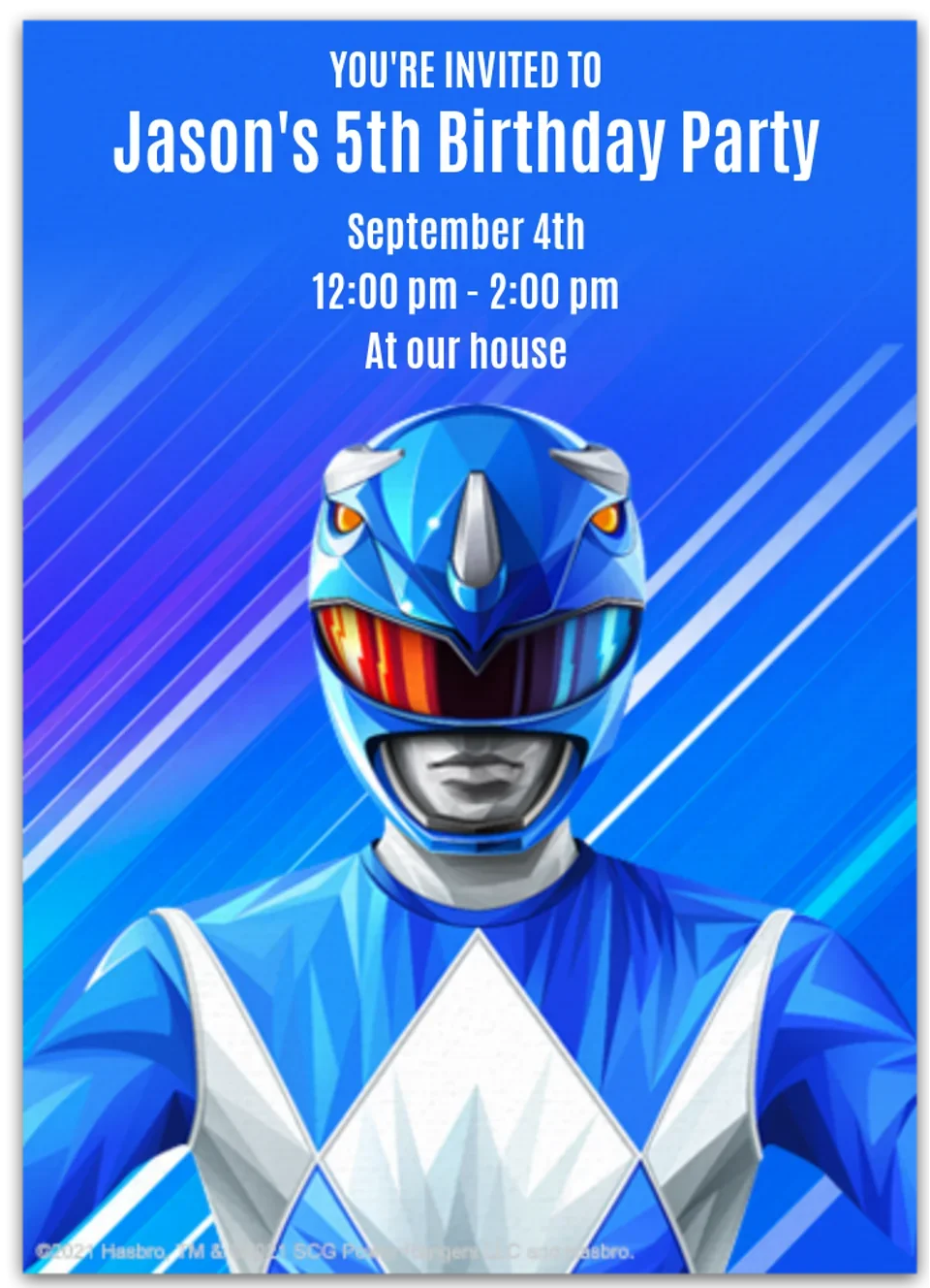 Power Rangers | Blue Ranger card image