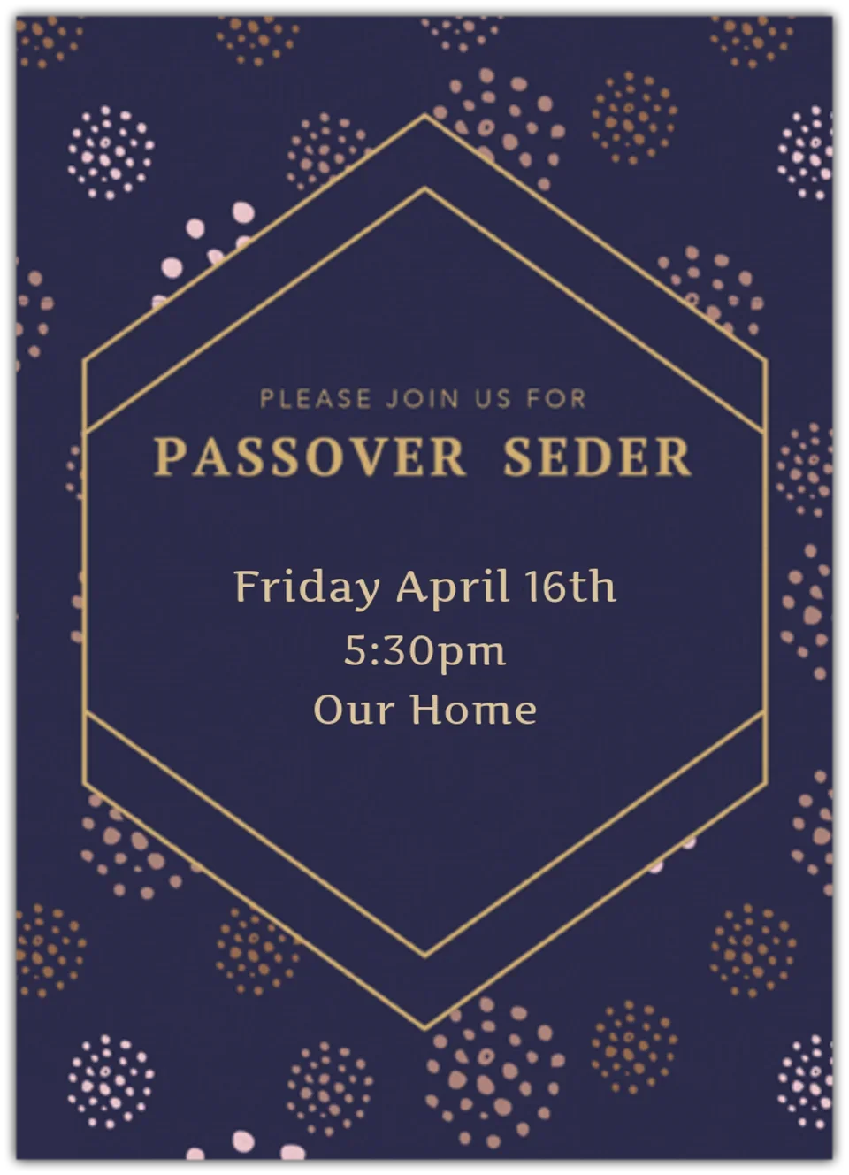Formal Seder card image
