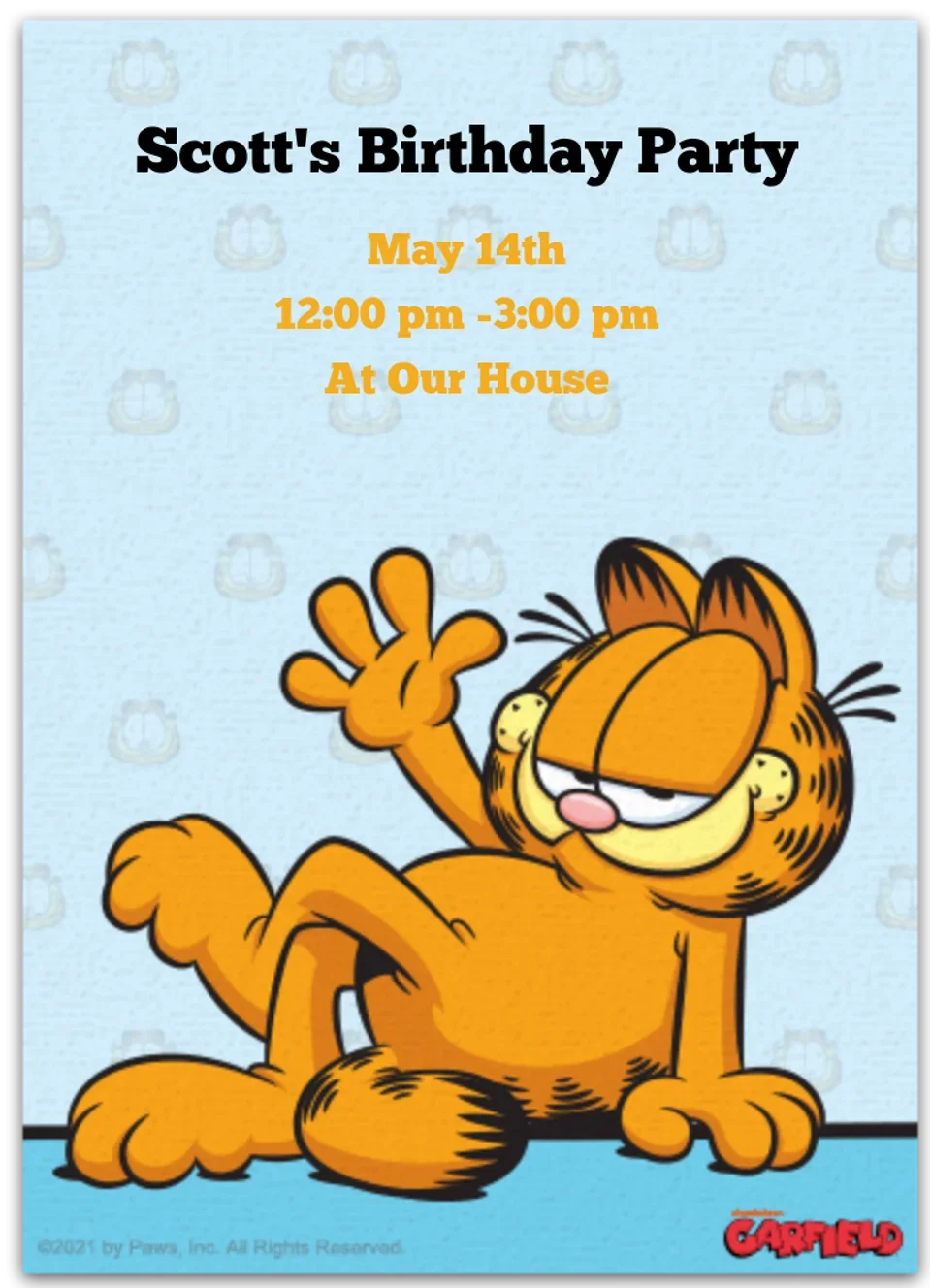 Garfield Classic card image