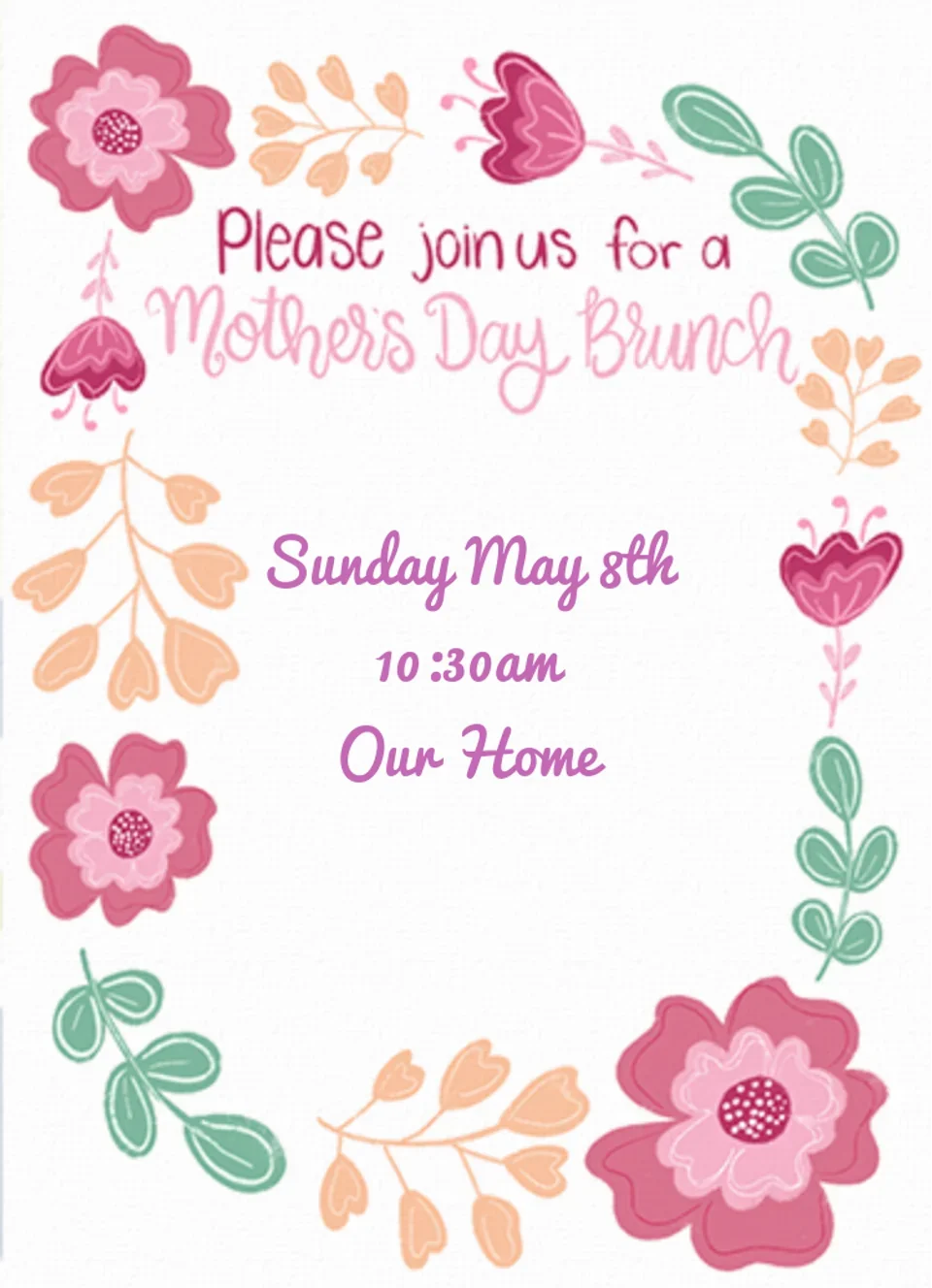 Floral Brunch card image