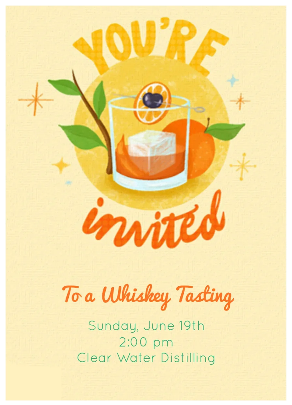 Retro Whiskey Tasting card image