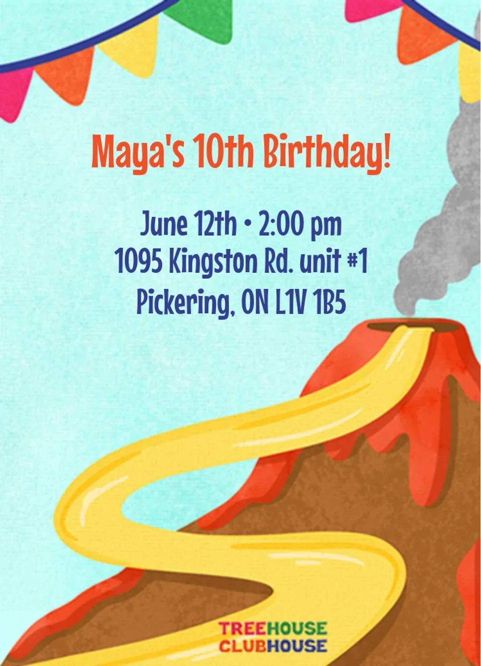 Treehouse Clubhouse Volcano card image