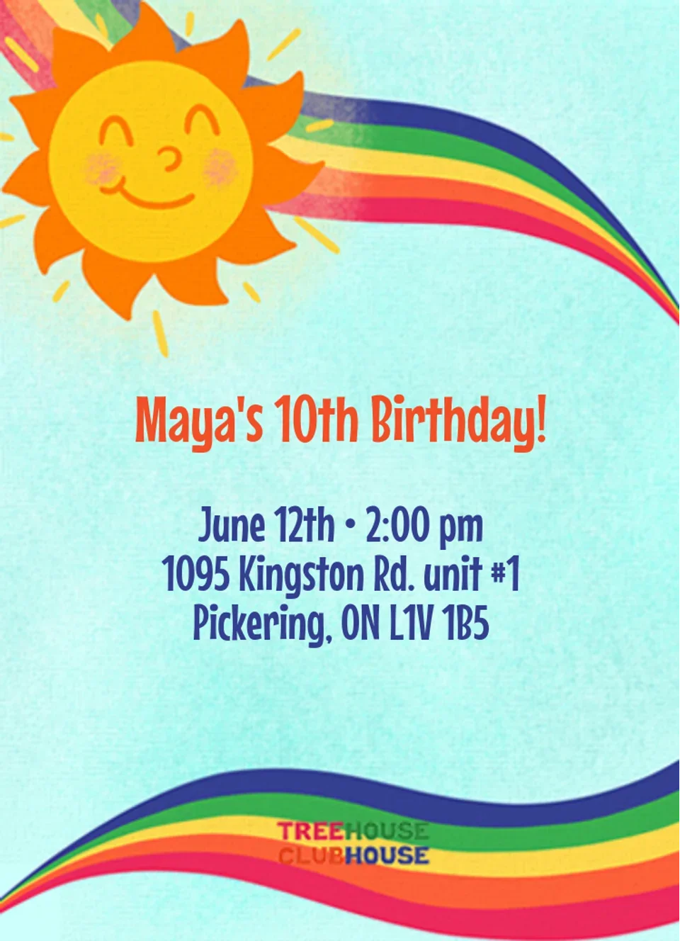 Treehouse Clubhouse Rainbow card image