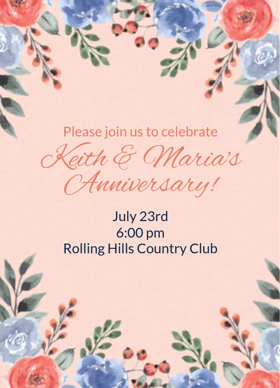 Anniversary Bouquet card image