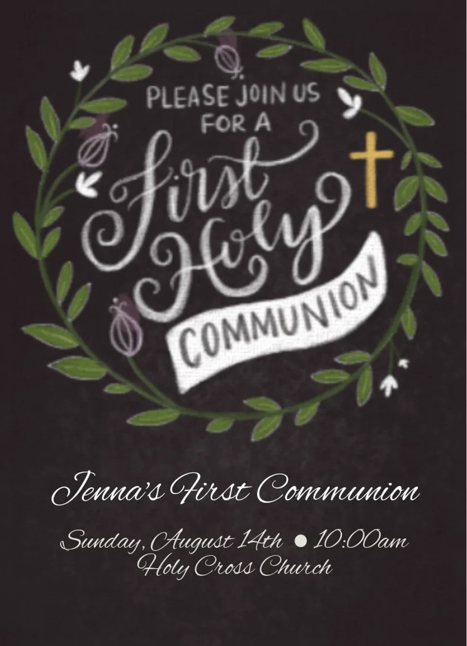 First Communion Wreath card image